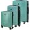 Tandem Palma Set 3 Maletas Expandible Cabina 41l Mediana 68l Grande 76l Ruedas Dobles 360º