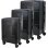 Tandem Palma Set De 3 Maletas Expandibles Abs Cabina 41l Mediana 68l Grande 76l Ruedas 360º