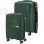 Tandem Teide Set 2 Maletas Rígidas Expandibles 20" 41 L Y 24" 76 L Ruedas Dobles 360° Verde Botella