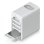 NAS de escritorio Ubiquiti 4 bahías ARM Cortex-A57 4GB USB-C 2.5GbE blanco