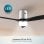 Deckenventilator Cecotec EnergySilence Aero 5600 Classic 52" LED DC