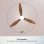 Deckenventilator Cecotec EnergySilence Aero 5600 Classic Gold&Darkwood 52" DC 40W LED