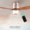 Deckenventilator Cecotec EnergySilence Aero 5600 Classic Gold&Darkwood 52" DC 40W LED