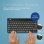 Tastatur R-Go Tools Compact Break Bluetooth ergonomisch QWERTY (PT) mit Pausensoftware