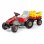 Trator Peg Perego Mini Tony Tigre 4 rodas Cinza Vermelho pedal exterior