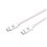 Cable USB-C a USB-C CELLY 1,5 m tejido trenzado rosa y blanco