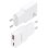 Carregador Aisens Ultra Fino GaN 20W USB-C PD3.0 QC4.0 USB-A QC3.0 Branco