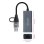 Conversor USB-C a Ethernet Nanocable Gigabit 1000Mbps 15 cm Aluminio Gris