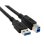 Cable USB Hamlet XCU320ABMM 2 m USB A a USB B 3.2 Gen 1 Negro