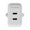 Carregador Mophie Speedport 45 45W GaN USB-C Duplo Branco