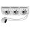 Wasserkühlung GameMax ICEBURG 360 DIGITAL WH 385mm 3 Lüfter LED