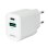 Ladegerät Deltaco USBC-AC159 35W 2 Ports USB-C USB-A Weiß
