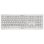 Tastatur CHERRY KC 1000 kabelgebunden vollstaendig leise Tasten USB grau