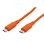 Kabel ROLINE 11.02.9124 USB-C USB 2.0 1 m Orange Silikon