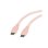 Kabel ROLINE 11.02.9122 USB-C USB 2.0 1 m Rosa Silikon