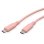 Kabel ROLINE 11.02.9122 USB-C USB 2.0 1 m Rosa Silikon