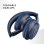 Auriculares Music Sound BOOST sem fios Bluetooth 3 modos EQ Microfone Dobráveis Azul