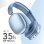Auriculares Music Sound MAXI3 sem fios Bluetooth com Cancelamento Ativo de Ruído, Microfone, azul