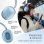 Auriculares Music Sound MAXI3 sem fios Bluetooth com Cancelamento Ativo de Ruído, Microfone, azul