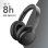 Auriculares Music Sound Boost sem fios Bluetooth 3 modos EQ Microfone Dobráveis Pretos