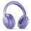 Auriculares Music Sound Boost sem fios Bluetooth 3 modos EQ Microfone Dobráveis Roxo