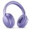 Auriculares Music Sound Boost sem fios Bluetooth 3 modos EQ Microfone Dobráveis Roxo