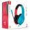 Auriculares Turtle Beach Airlite Fit com fio, cancelamento de ruído, microfone dobrável, preto azul vermelho