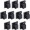 Supporto cavo InLine 59971E Nylon Nero Autoadesivo Confezione 10