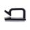 Supporto cavo InLine 59971E Nylon Nero Autoadesivo Confezione 10