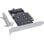 Netzwerkkarte InLine 76660N PCIe M.2 NVMe 64 Gb/s LED Low Profile