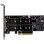 Netzwerkkarte InLine 76660N PCIe M.2 NVMe 64 Gb/s LED Low Profile