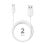 Cavo Accetel CU2603 Lightning 2m 2.1A USB-A Bianco Ricarica Rapida