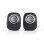Altavoces Nedis CSPR10020BK Negro y Plata con diseño elegante y sonido claro