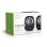 Altavoces Nedis CSPR10020BK Negro y Plata con diseño elegante y sonido claro