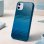 Funda para móvel Fibra de Carbono Azul Escuro Antichoque para iPhone 11