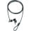 Sicherheitskabel Dicota D30835 2 m Stahl schwarz Rundschlüssel