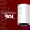 Termo eléctrico Nilson 30L 1500W vertical blanco manual con válvula seguridad