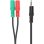 Cable de Audio Speedlink SL-450103-BK 3.5mm Macho a 2x3.5mm Hembra 0,23 m Negro