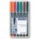 Marker Staedtler 313 WP6 Schwarz Blau Braun Gruen Orange Rot 0,4 mm 6 Stueck