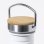 Bidón Aluminio 750 Ml Diseño Retro Con Tapón Rosca Acero Inox