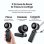 Mini Ventoinha Portátil Ksix Airgo Flex 5 Velocidades 9,0 m/s 13.550 rpm Dobrável Colgante USB-C LED Preto