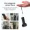 Mini Ventoinha Portátil Ksix Airgo Turbo 5 Velocidades 9,0 m/s 17.400 rpm Bateria 3.000 mAh USB-C Ecrã LED Preta