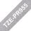 Ruban Brother TZE-PR955 Blanc sur argent 24 mm laminé