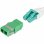 Accoppiatore fibra ottica StarTech DUPLEXLCAPCNOF LC LC monomodale duplex verde x10