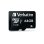 Scheda Verbatim Premium 64 GB MicroSDXC Classe 10 UHS-I V10 90 MB/s Nera