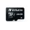 Scheda Verbatim Premium 64 GB MicroSDXC Classe 10 UHS-I V10 90 MB/s Nera