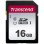 Scheda Transcend SD 16GB UHS-I Classe 10 V30 Nera Resistente