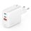 Caricatore 4Smarts GaN Flex 65W 2 USB-C Power Delivery Bianco