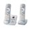 Teléfono DECT Panasonic KX-TG6822 con Altavoz e Identificador de llamadas Plata