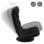 Silla de suelo gaming ML Design Giratorio 360° Ajustable Negro-turquesa